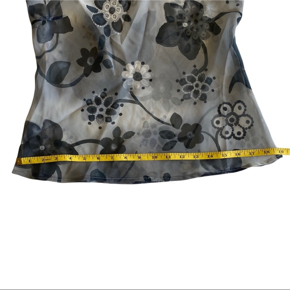 Anxiety Vintage 90s Sheer Flowy Boho Long Sleeve Blouse Top - Picture 9 of 12